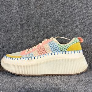 Lucky Step Air Cooled Pastel Knit Colorful Platform Sneakers Womens 8 Shoes
